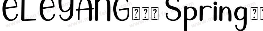 ELEYANG饿了羊 Spring朝时体字体转换